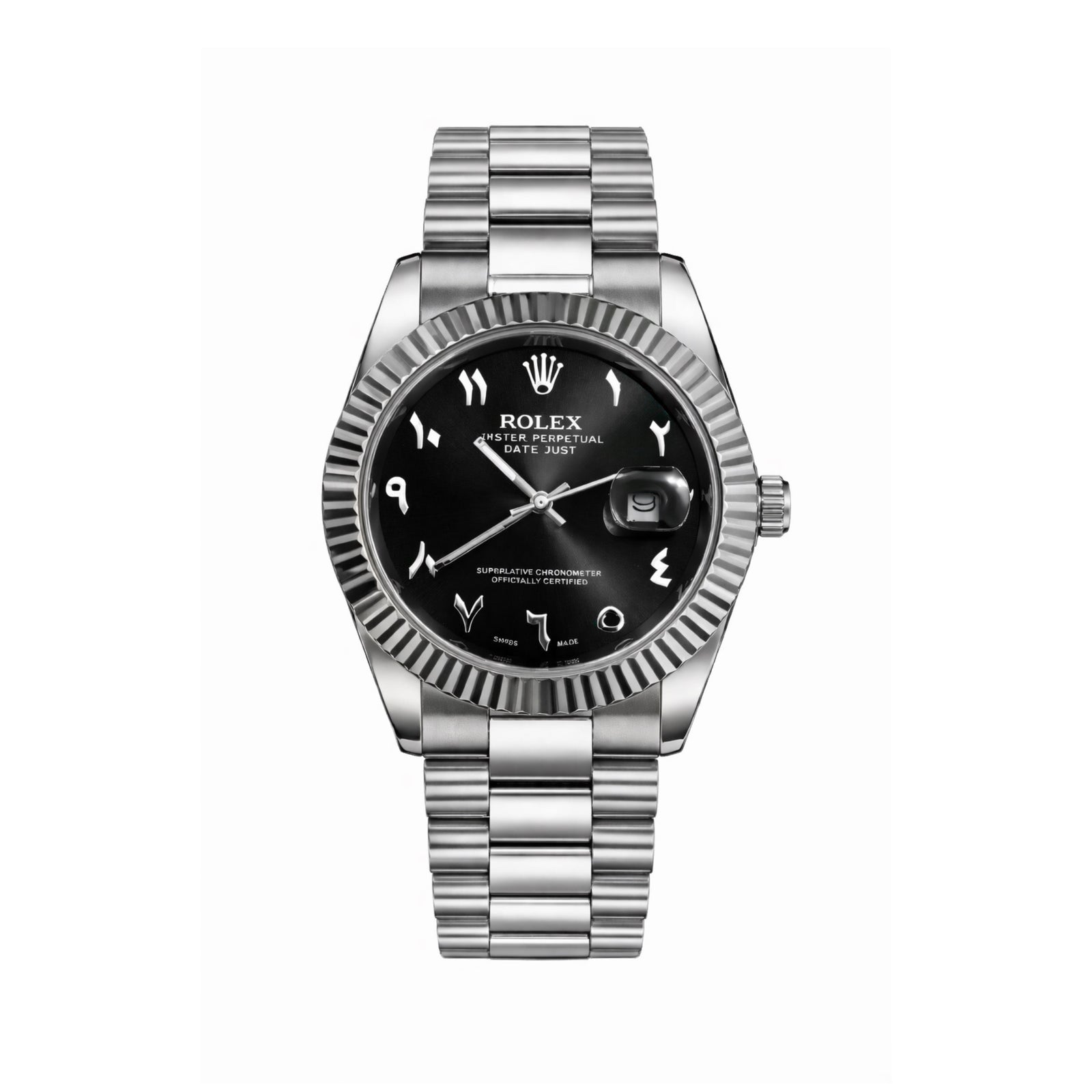 Rolex date-just Arabic black 41mm