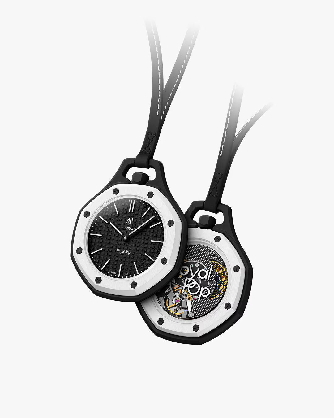 AP X SWATCH OCHO NEGRO SILICONE STRAP INCLUDED