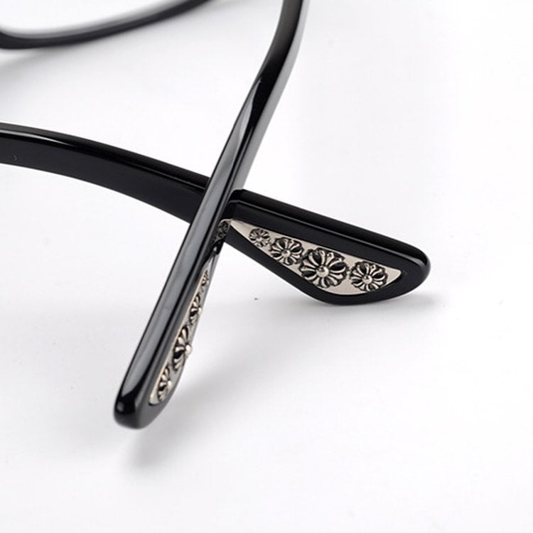 Chrome Black Glasses