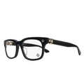 Black Chrome Hearts Glasses - Gold